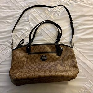 Coach purse, brown/tan